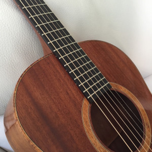 Koa binding and rosette